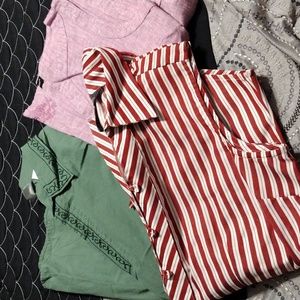 Three sleeveless women's tops size S